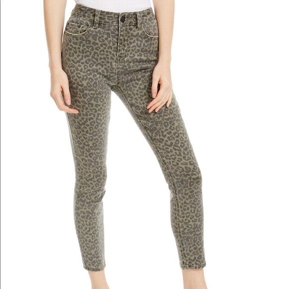 Indigo Rein Denim - Indigo Rein Leopard Print Cropped Skinny Jeans